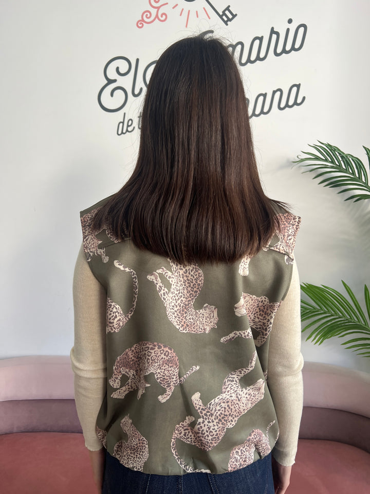 Chaleco Lety verde militar