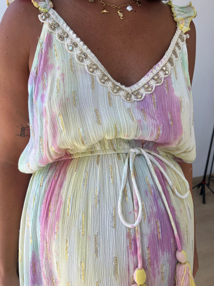 Vestido Conil corto amarillo