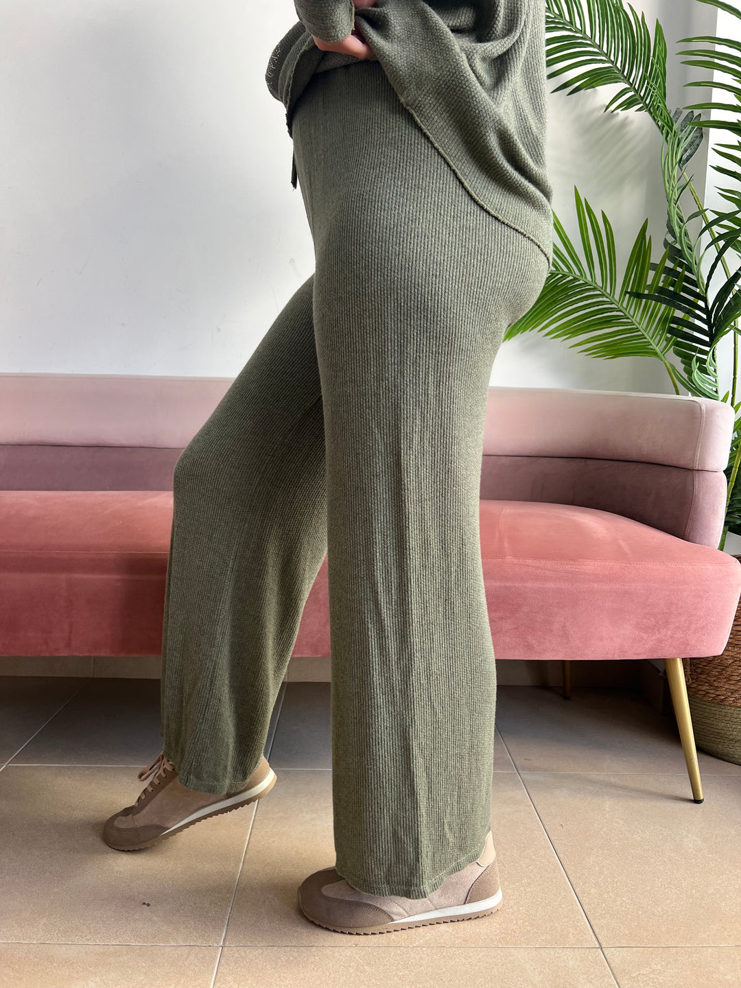 Pantalón Malena verde militar