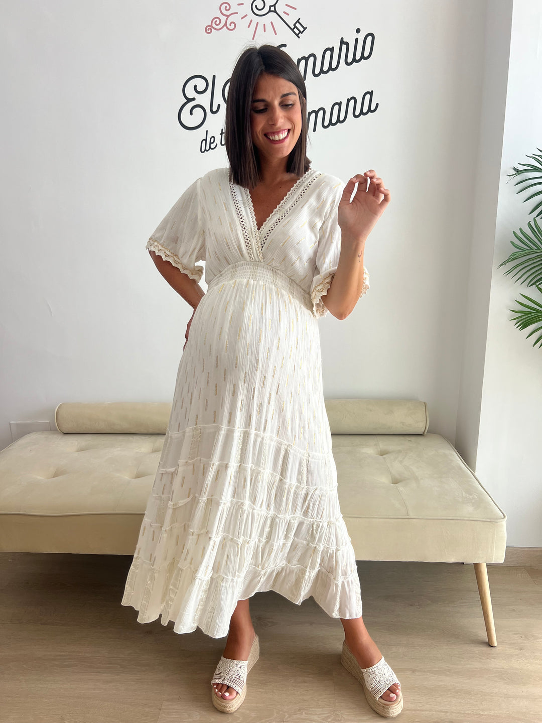 Vestido Atenea blanco