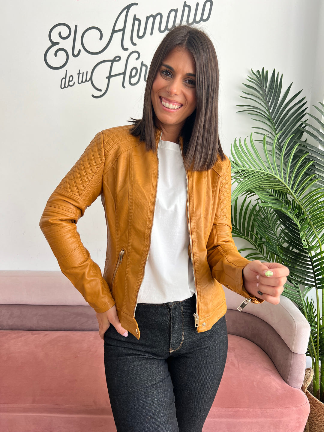Chaqueta Estela camel