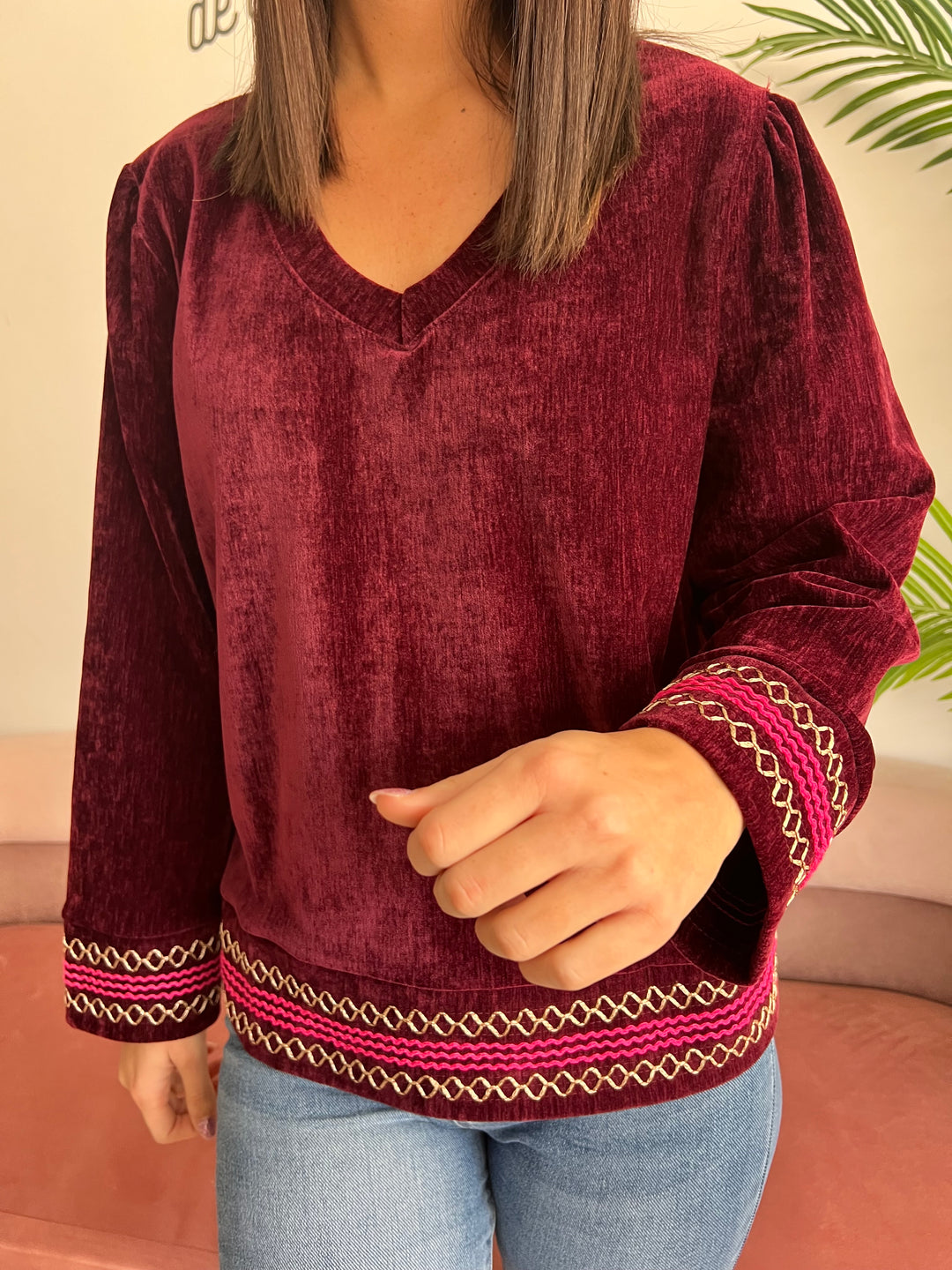 Sudadera Wendy burdeos