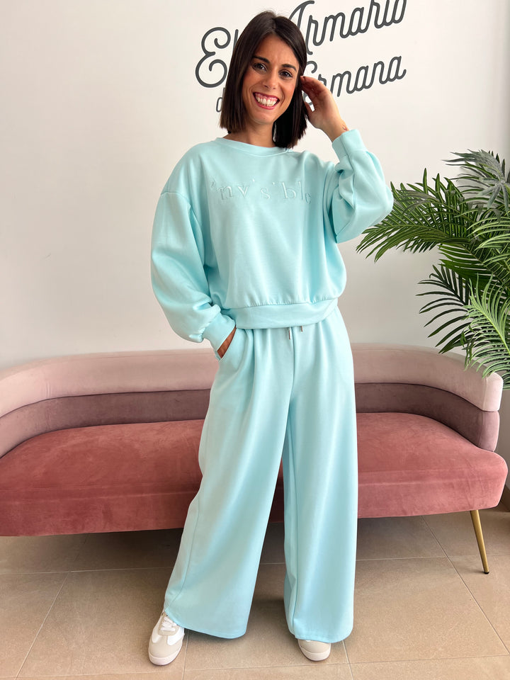 Conjunto Invisible turquesa