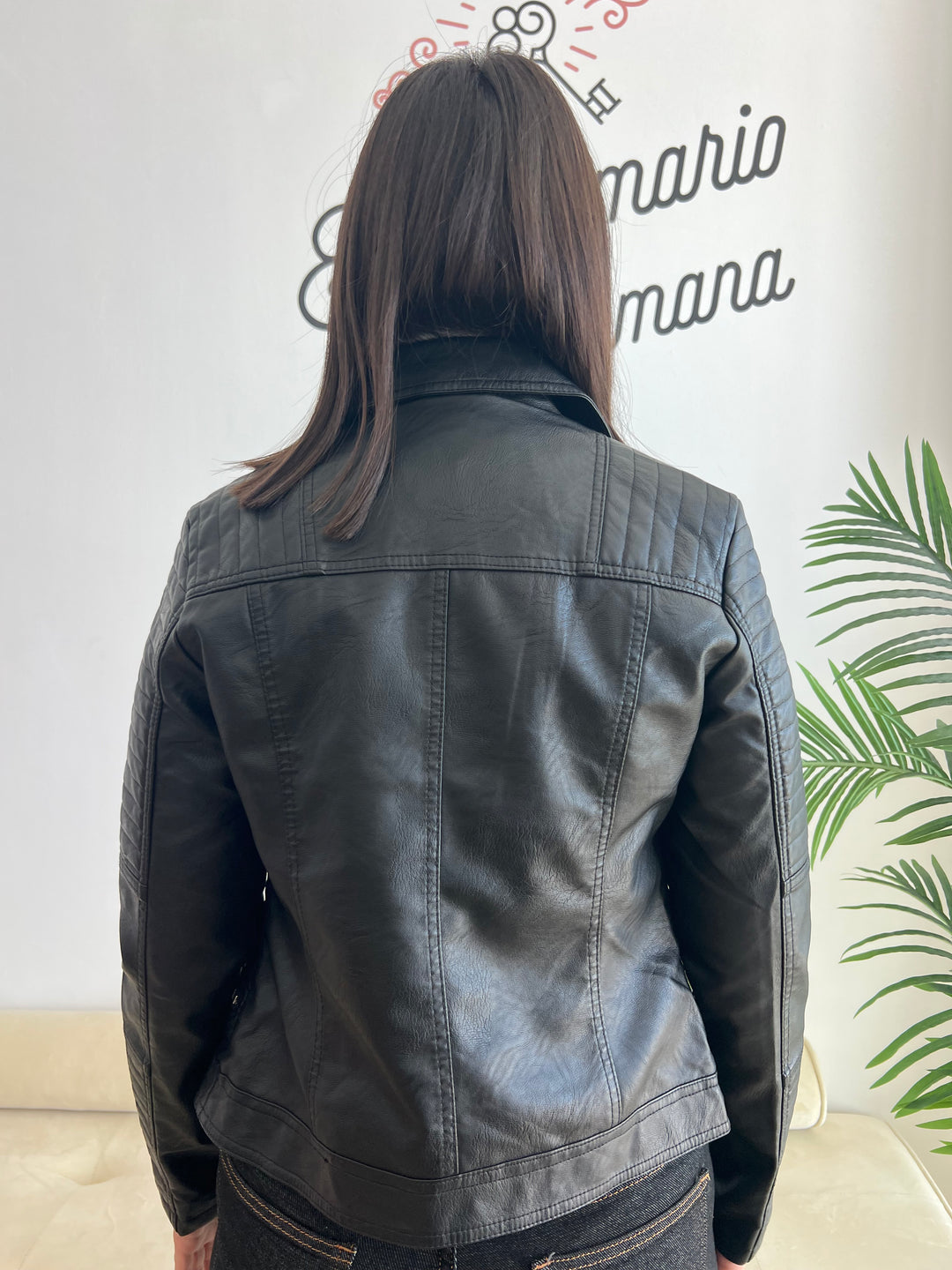 Chaqueta Biker negro