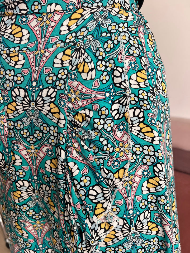Falda Mariposa turquesa