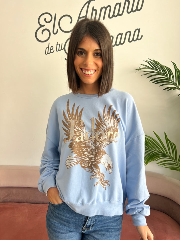 Sudadera Águila celeste
