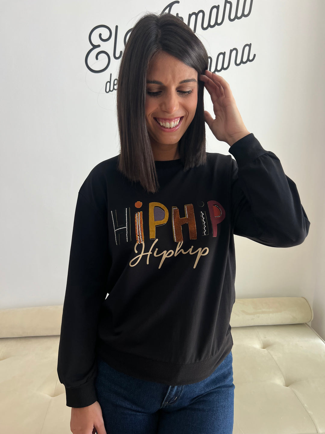 Sudadera Hip Hip negro