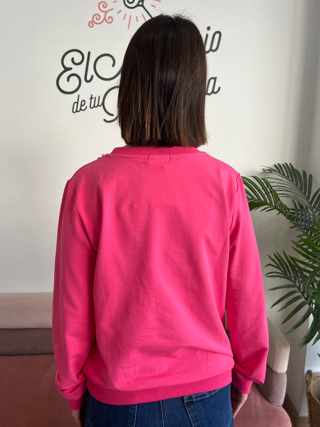 Sudadera Cherie fucsia