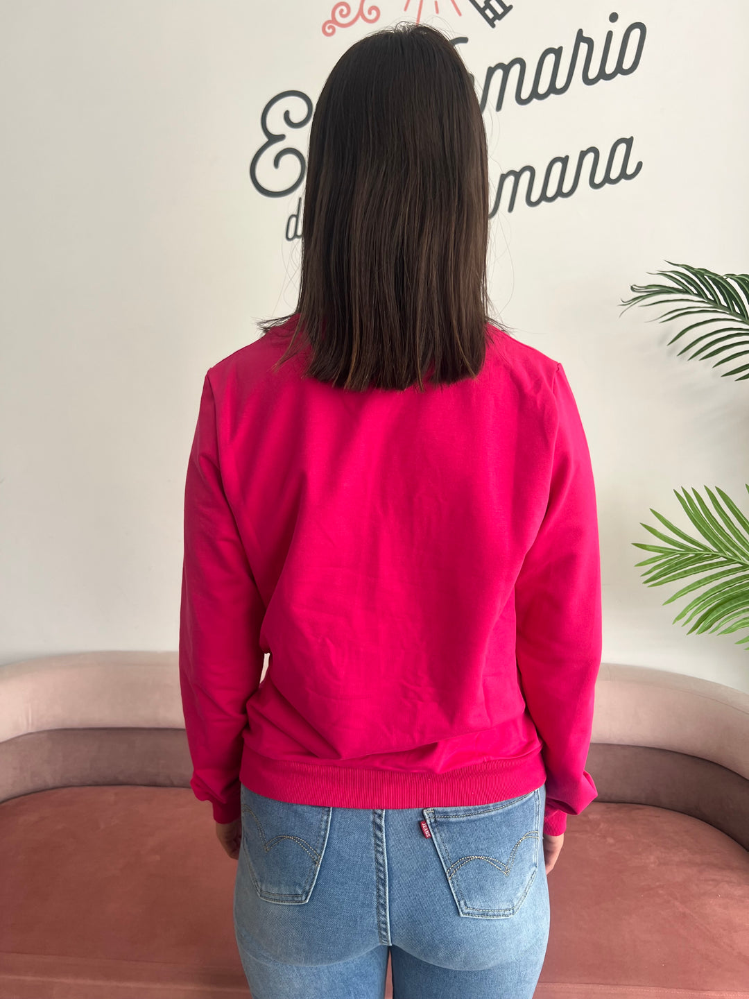 Sudadera Kiss fucsia