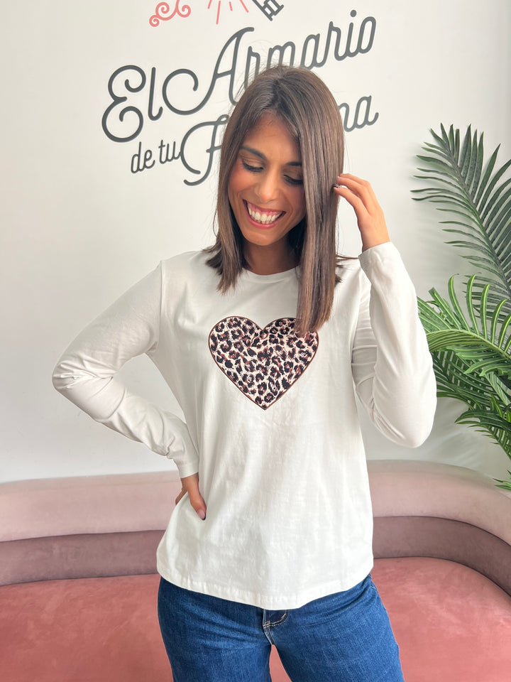 Camiseta Cuore blanco
