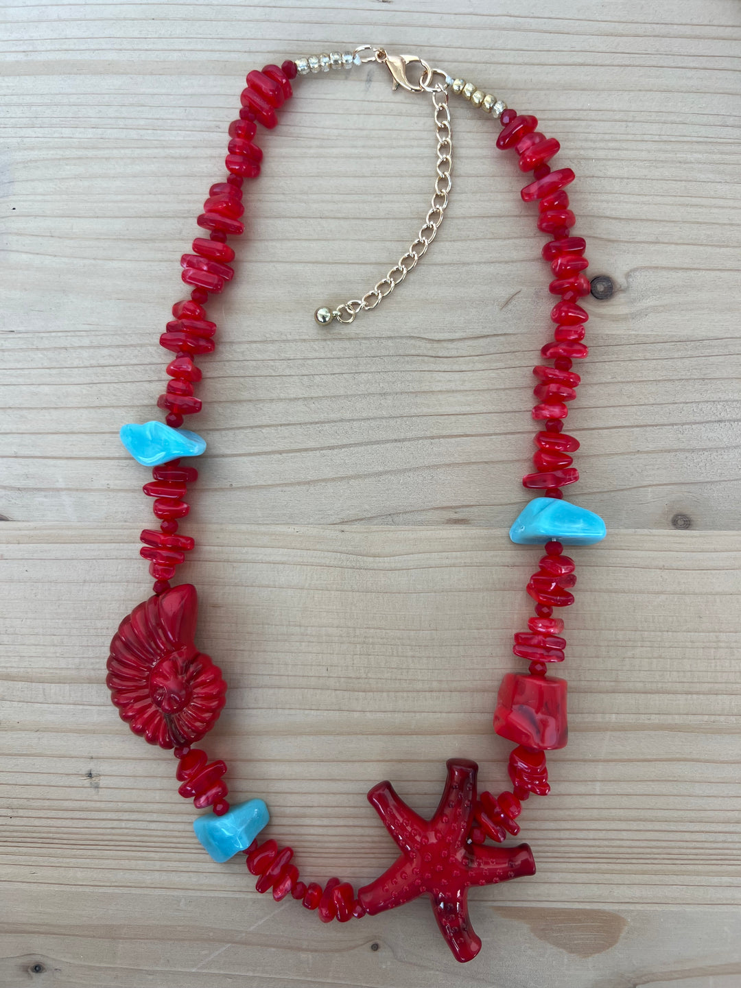 Collar Lena rojo (no acero)