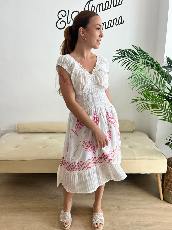 Vestido Marlon fucsia