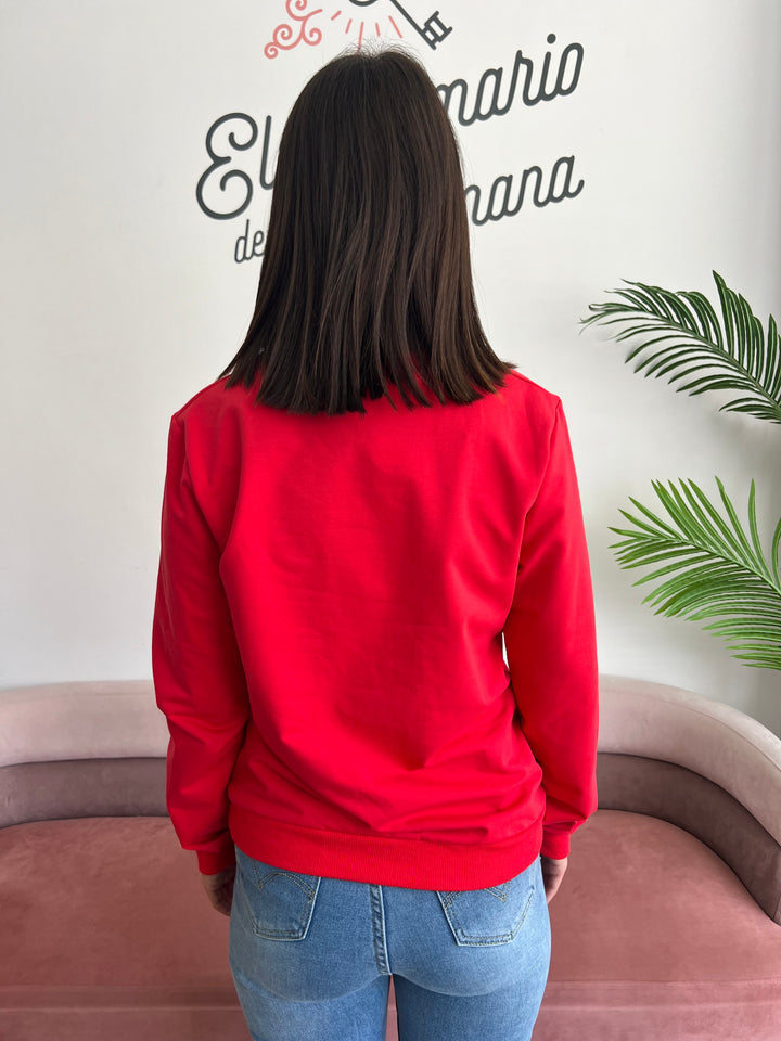 Sudadera Kiss Road rojo