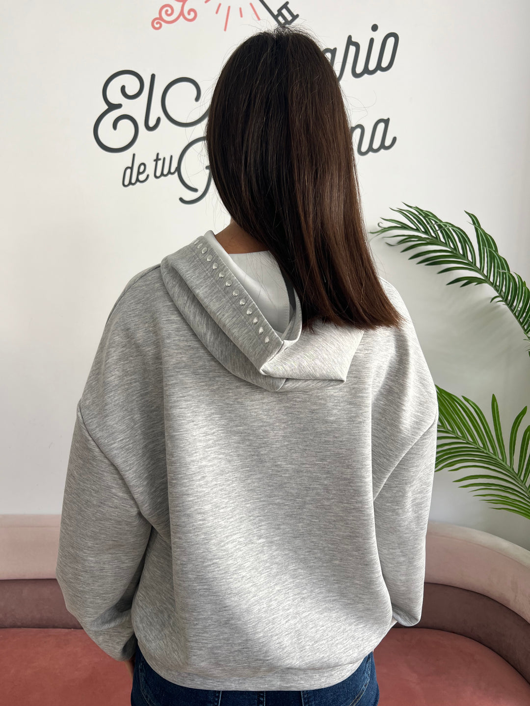 Sudadera Chiara gris claro