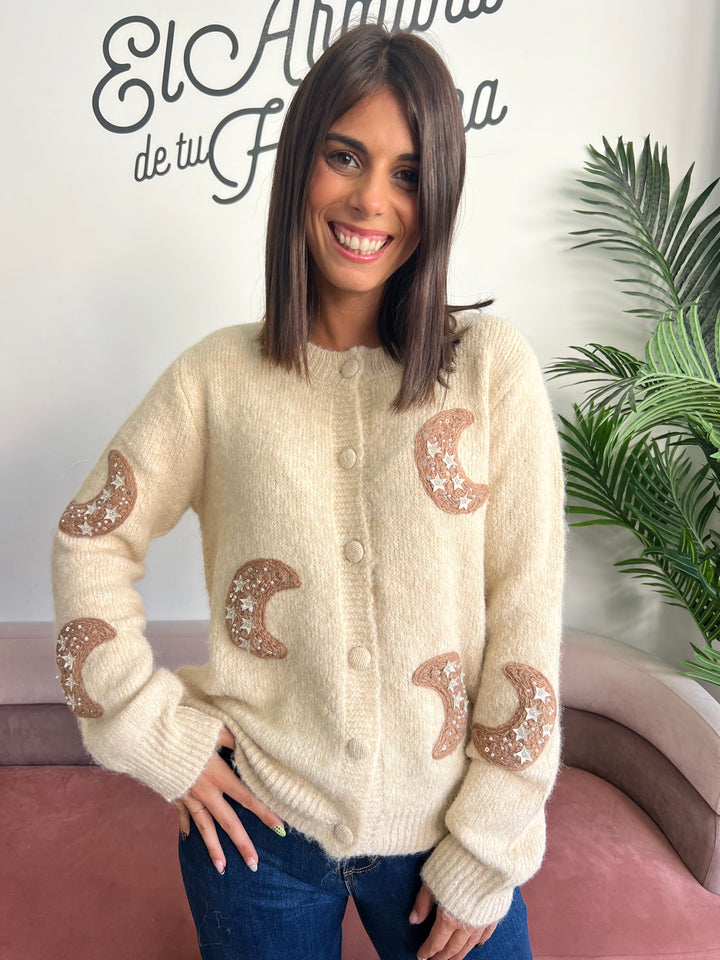 Chaqueta Lunas beige