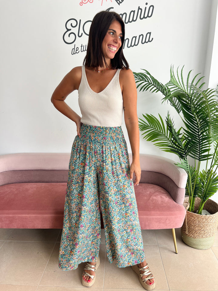 Pantalón Lily aguamarina