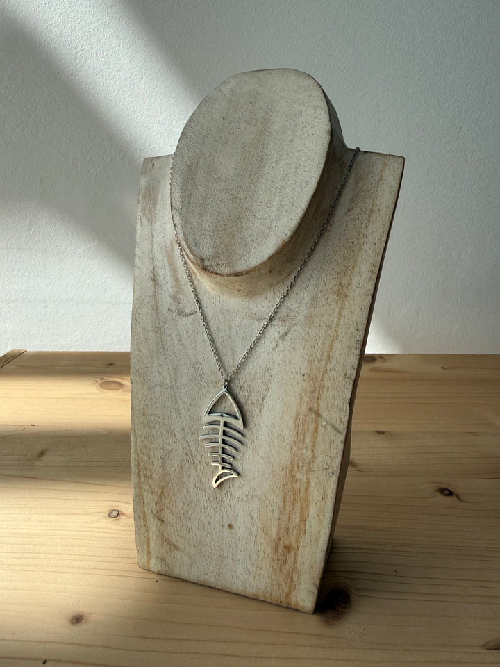 Collar Raspa plata (acero)