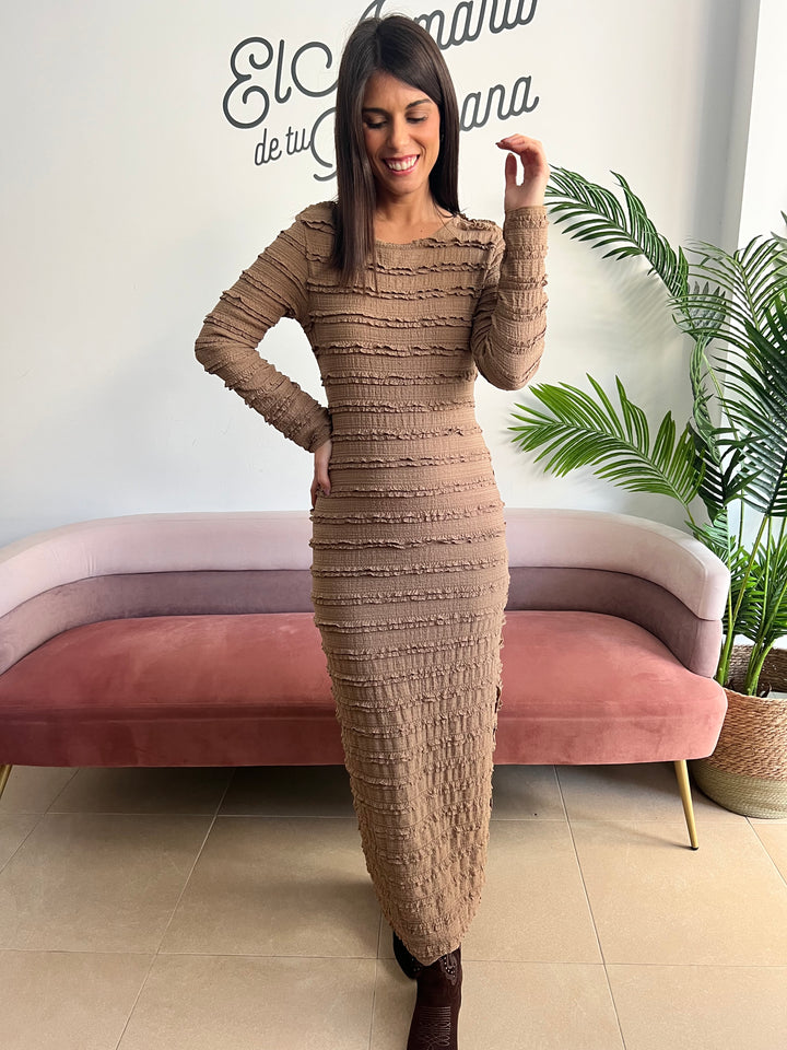 Vestido Margot camel