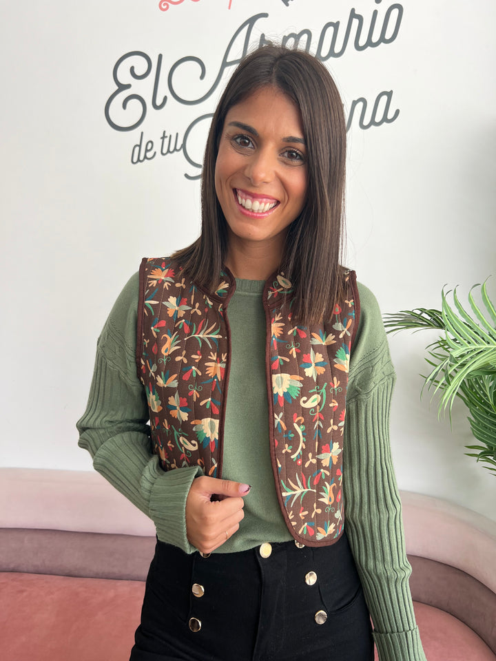 Chaleco Elena marrón