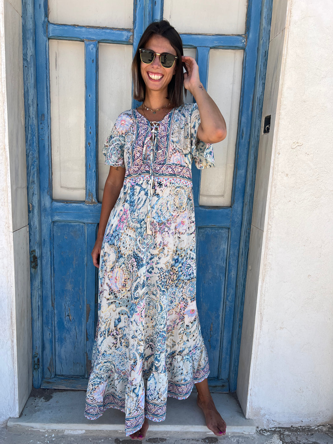 Vestido Túnez azul