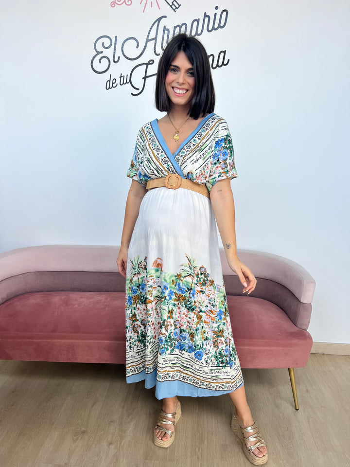 Vestido Fez azul