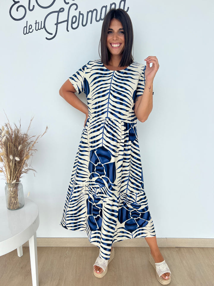 Vestido Dante azul marino