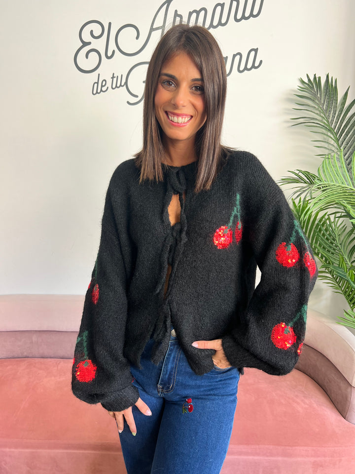 Chaqueta Cerezas negro