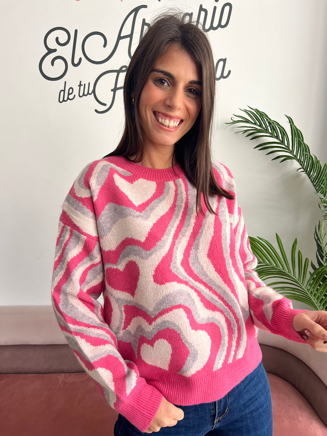 Jersey Corazones fuscia