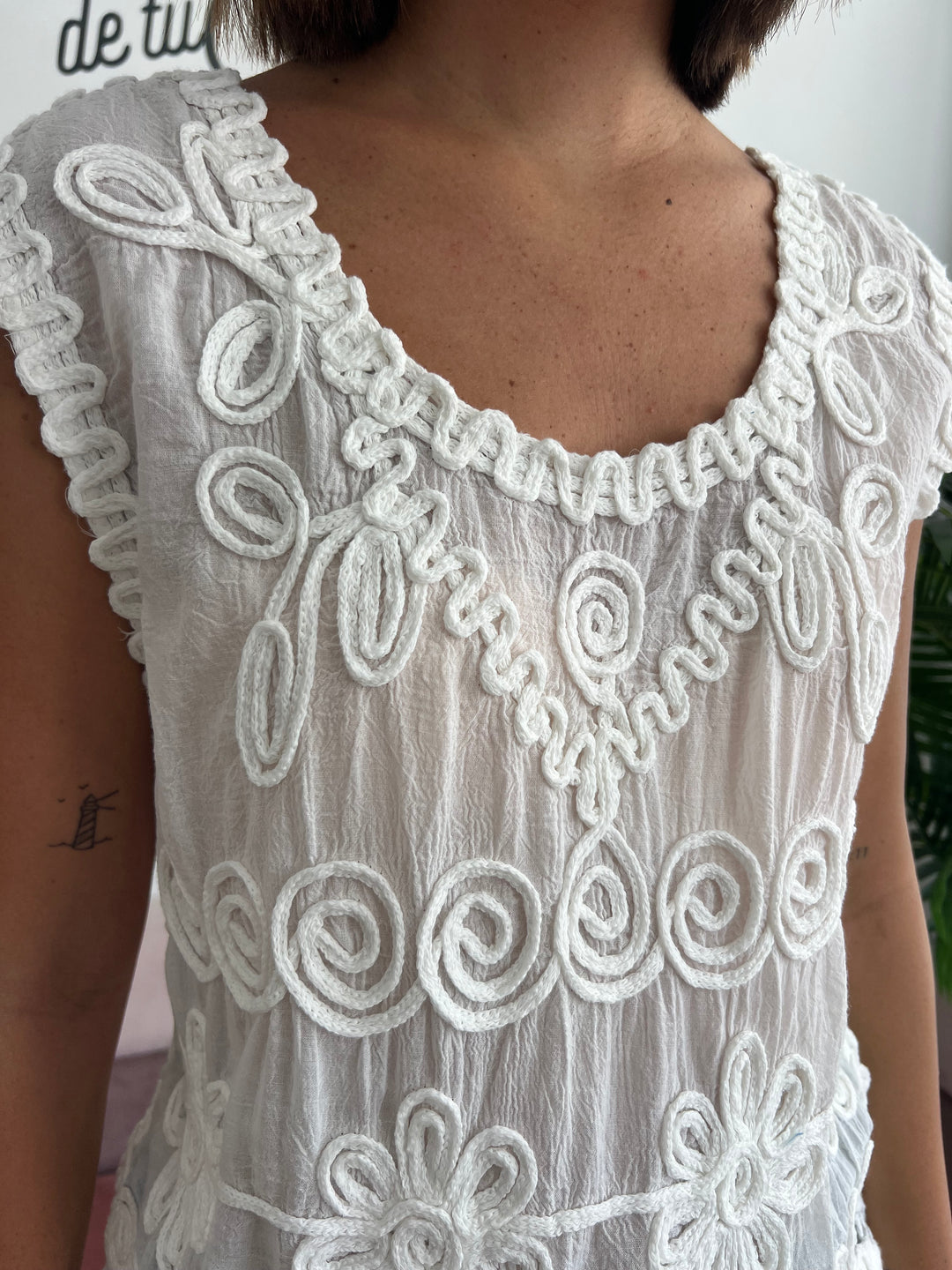 Top Sira blanco