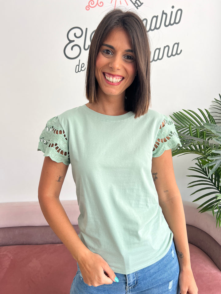 Camiseta Sara aguamarina