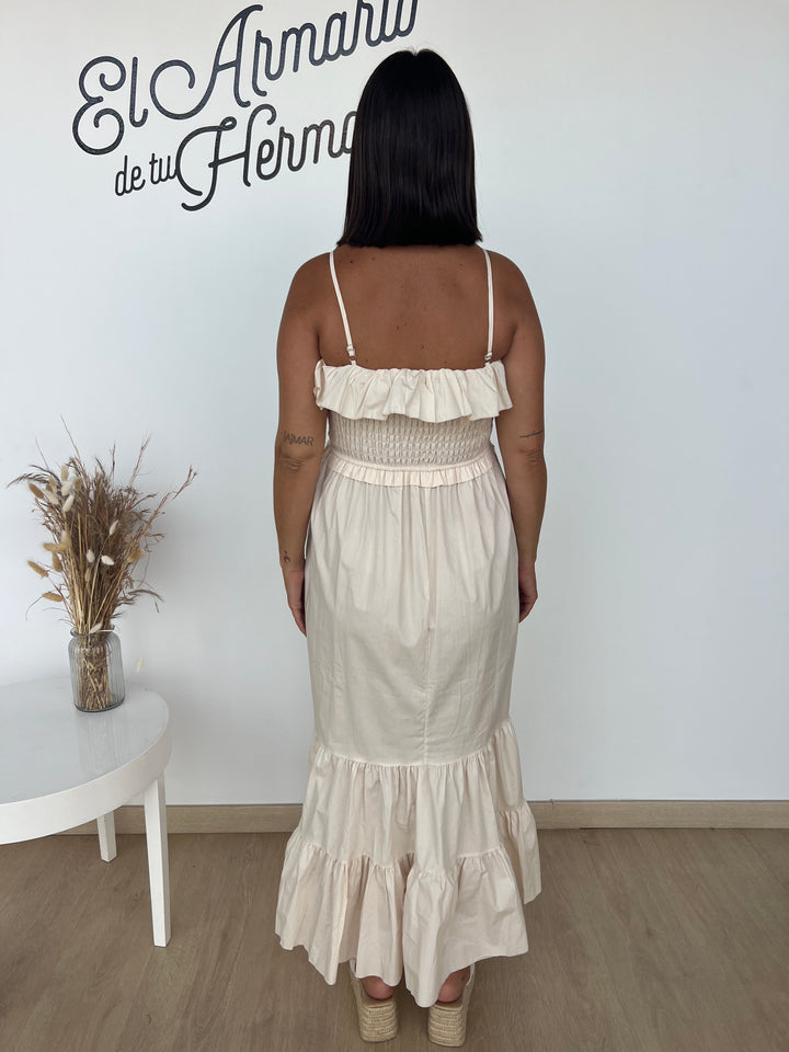Vestido Lorena beige