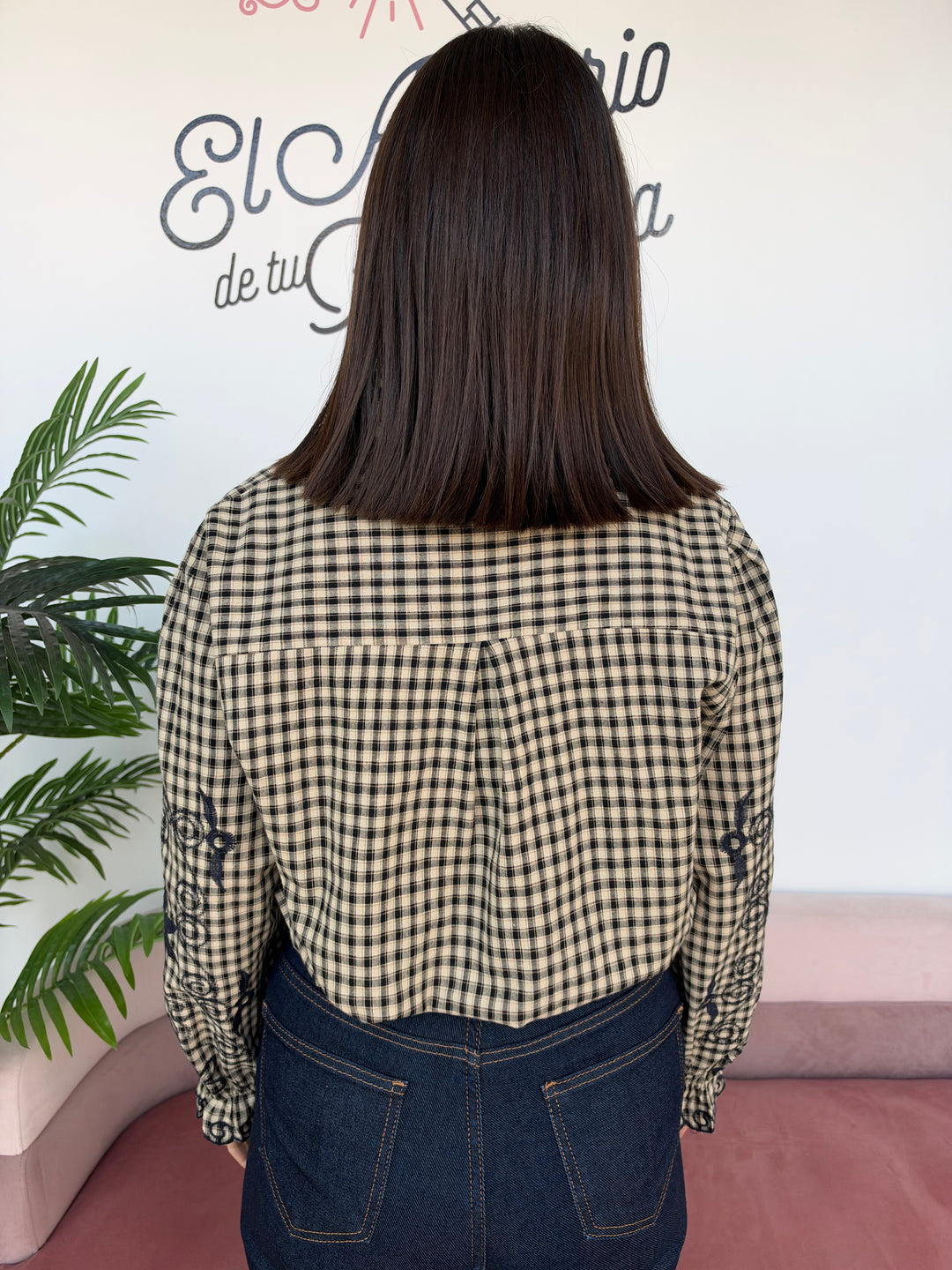 Camisa Melina azul marino