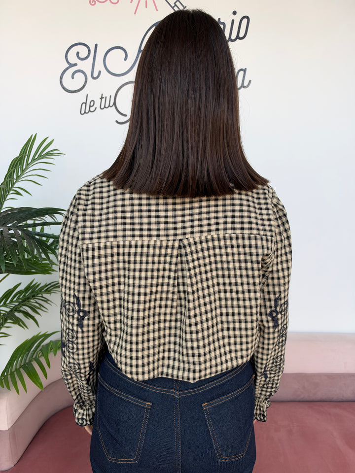 Camisa Melina azul marino