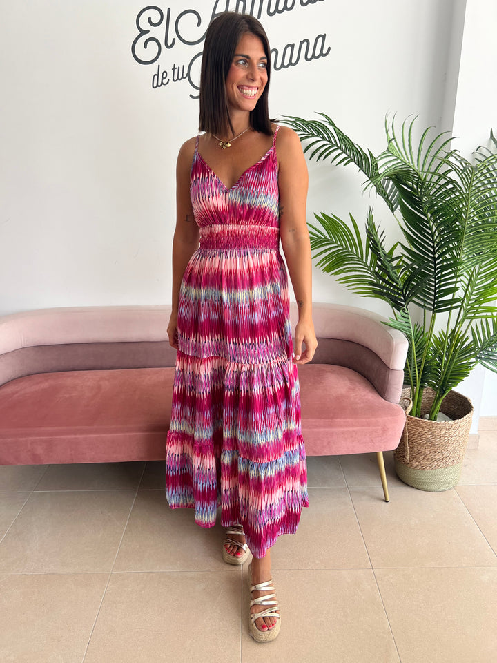 Vestido Ariadna fucsia