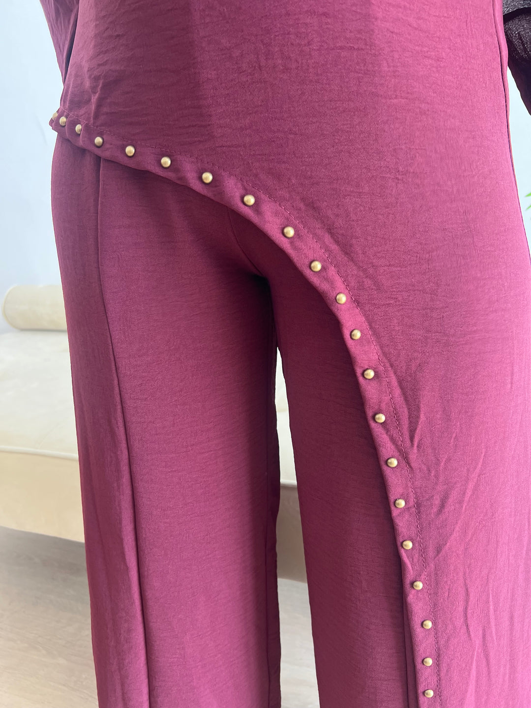 Pantalón Nerea burdeos