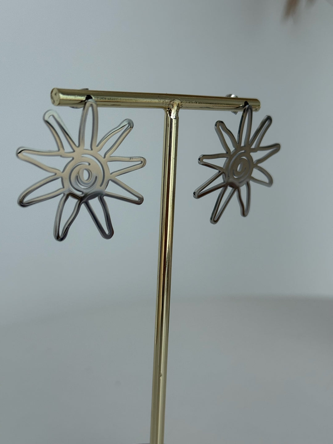 Pendientes Girasol (acero)