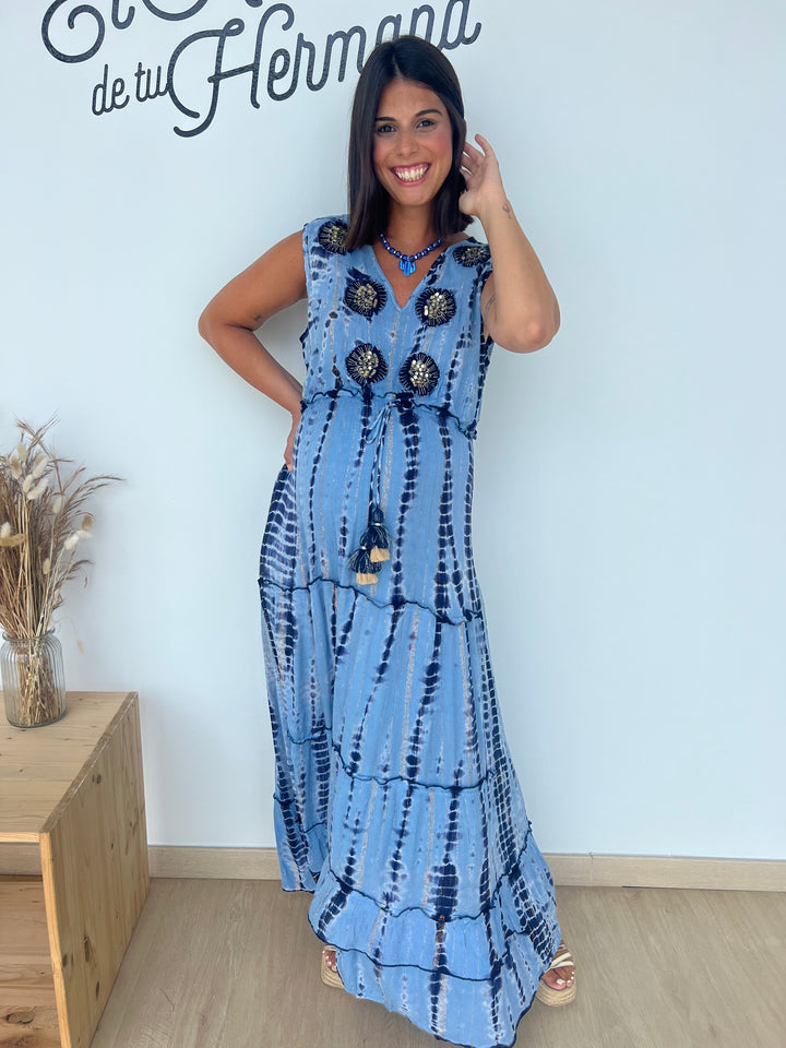 Vestido Hima azul