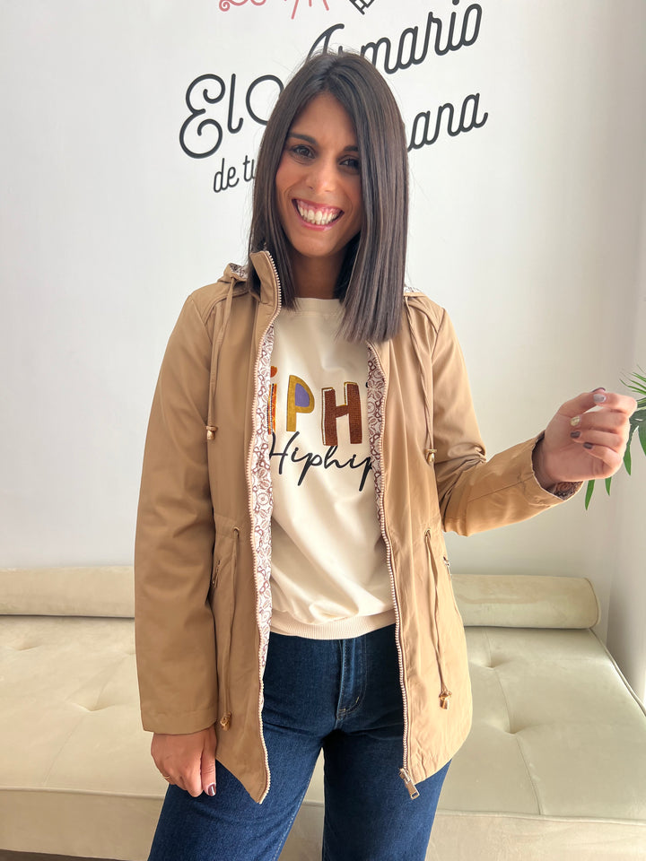Chaqueta Reversible Úrsula caqui