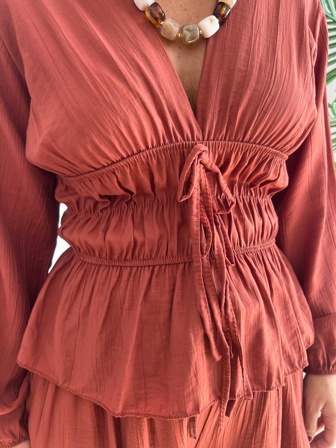 Blusa Malú teja