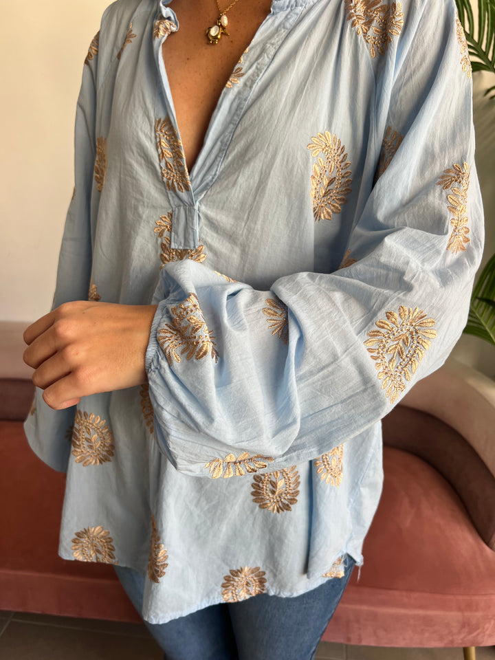Blusa Alicia celeste