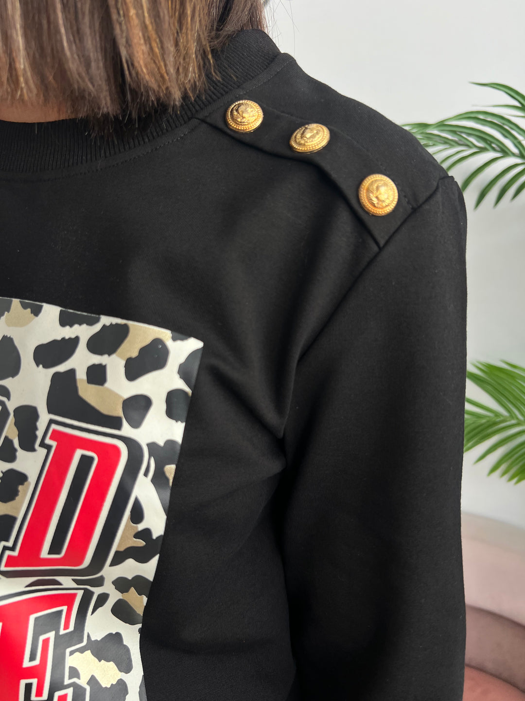 Sudadera Wild Life negro