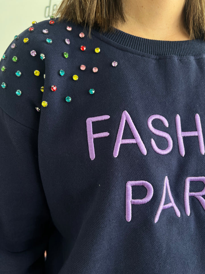 Sudadera París Azul marino