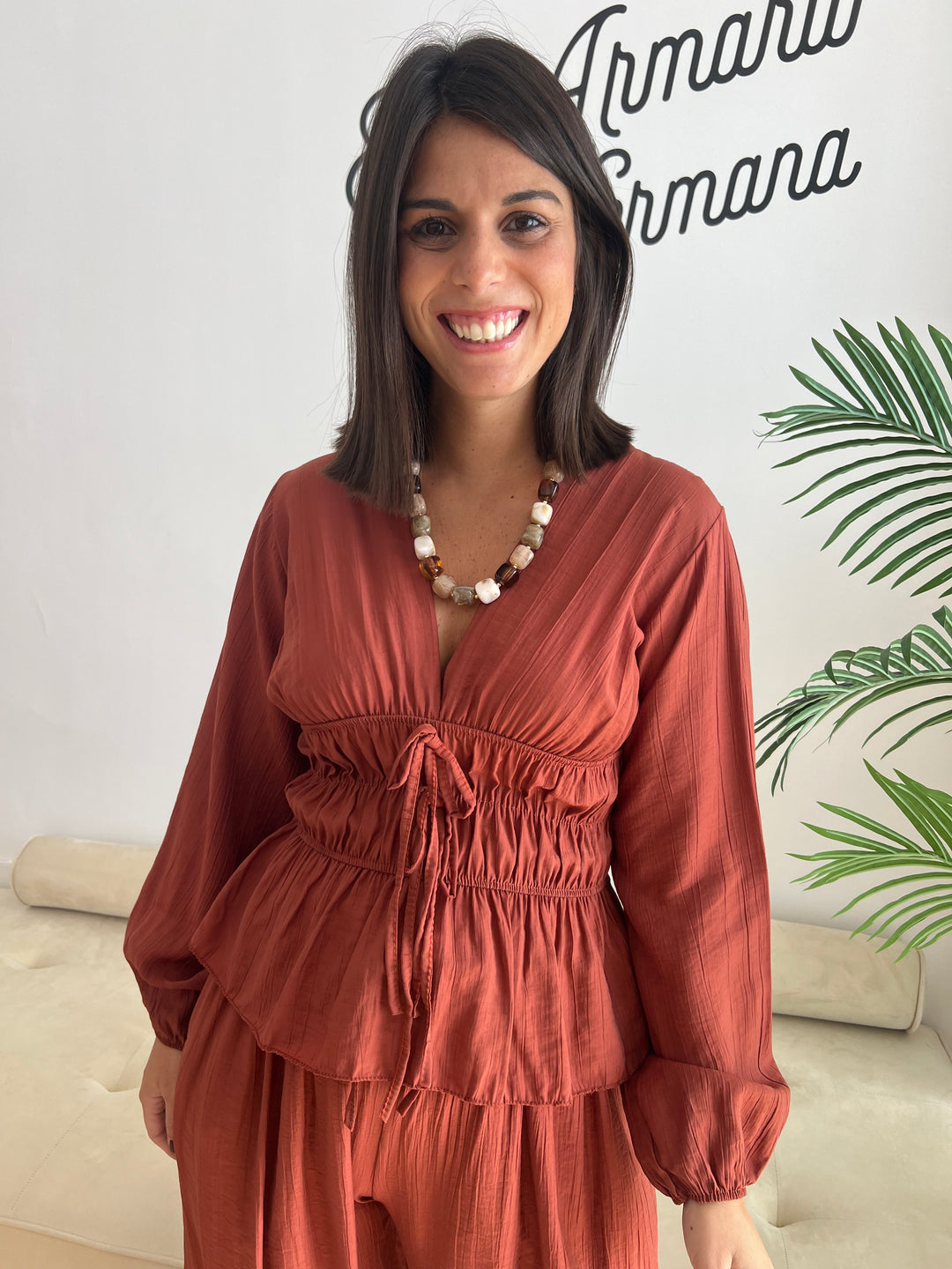 Blusa Malú teja