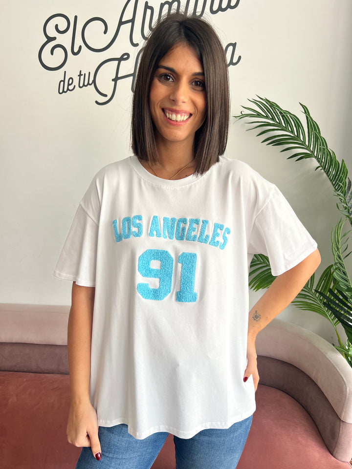 Camiseta Los Ángeles azul