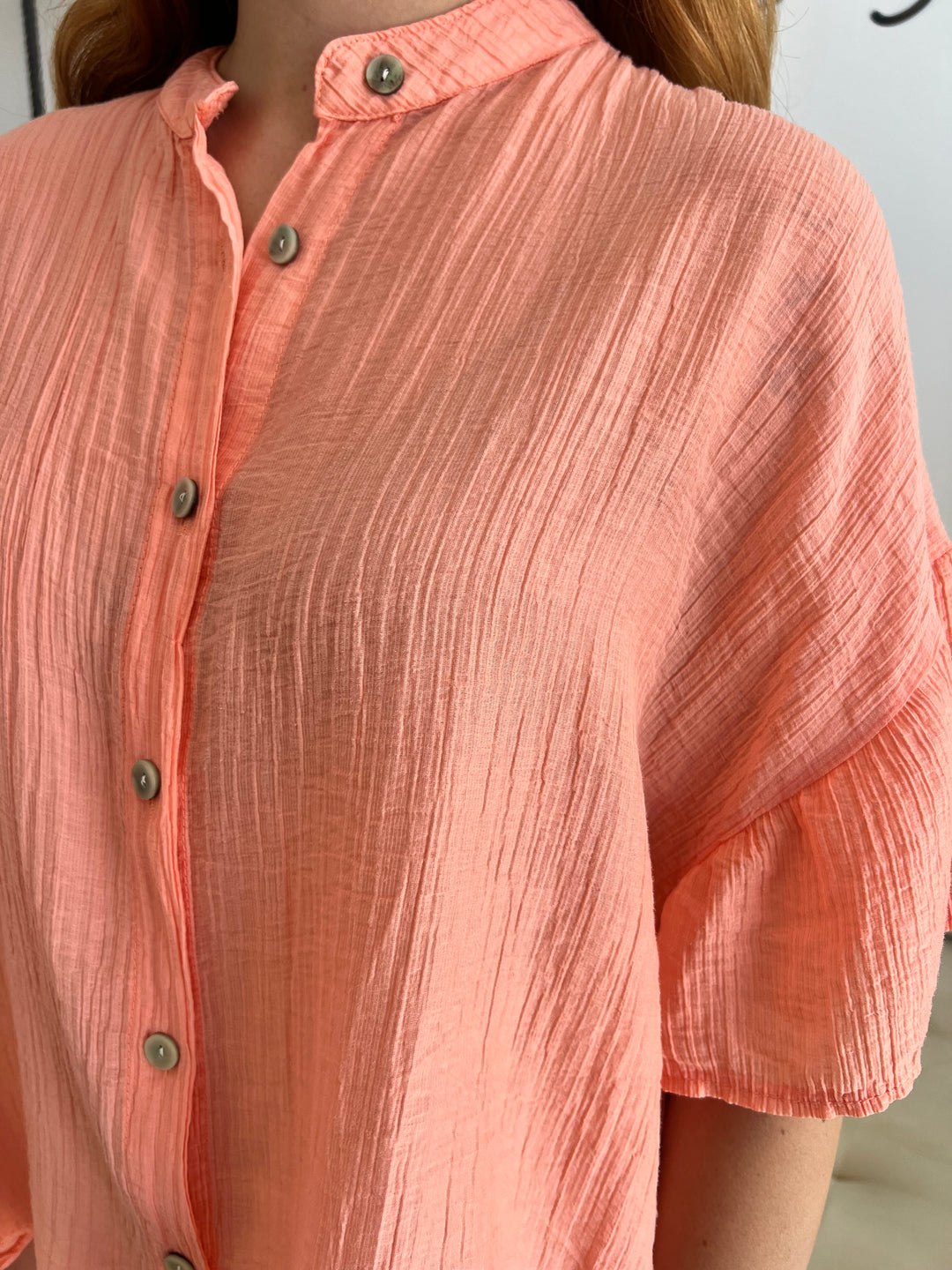 Camisa Sara mandarina