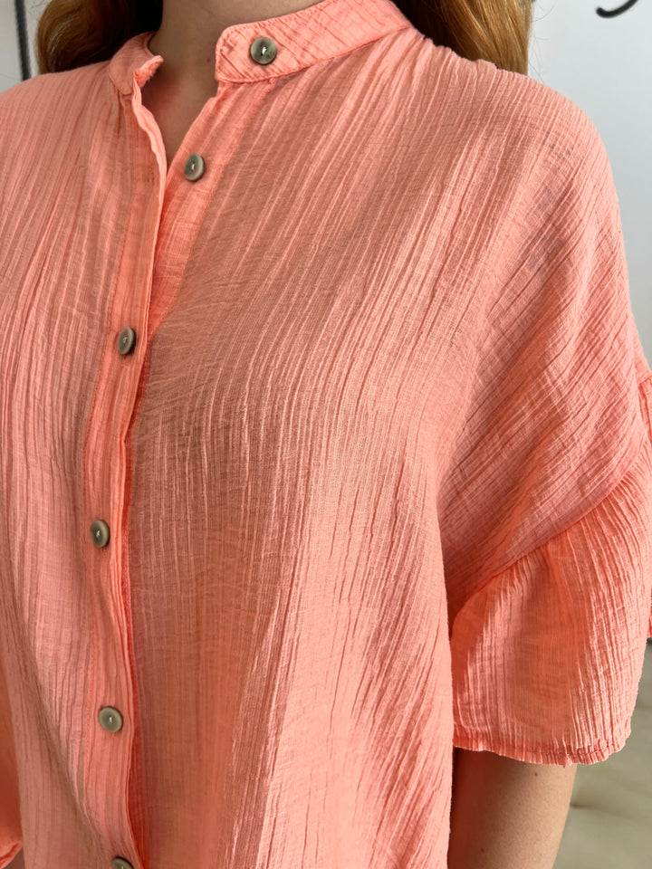 Camisa Sara mandarina