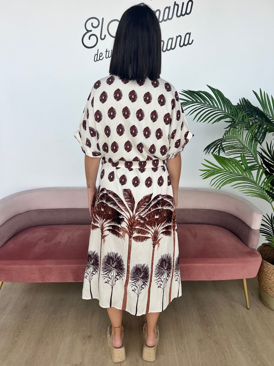 Vestido Amaya marrón