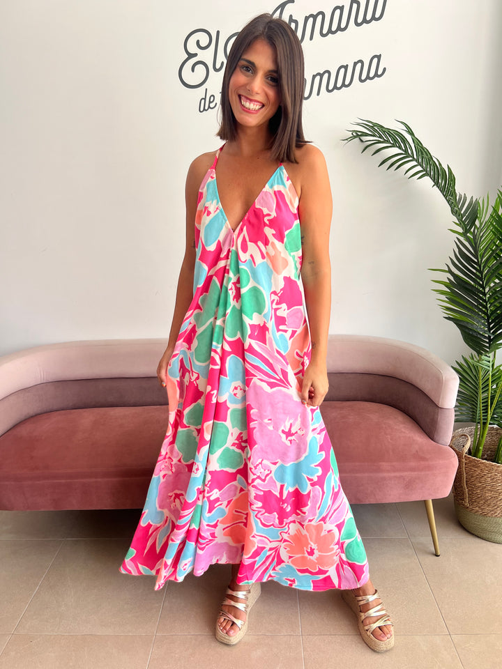 Vestido Jávea fucsia