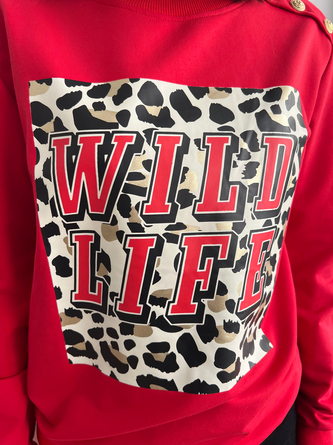 Sudadera Wild Life rojo