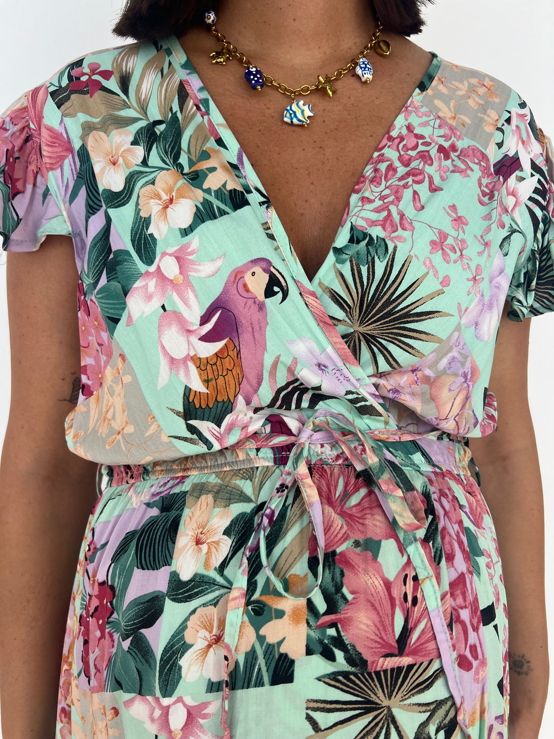 Vestido Mariona aguamarina